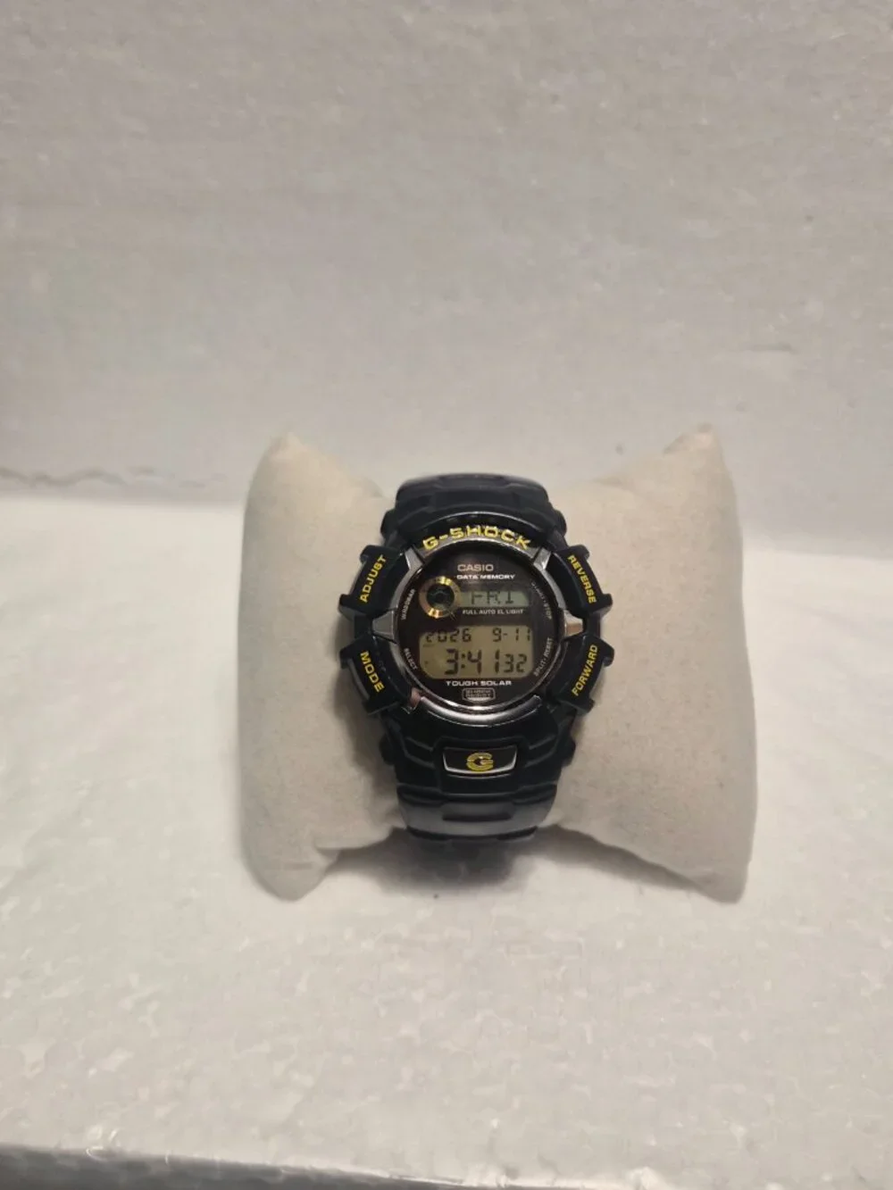 Casio G Shock Digital Blue and yellow